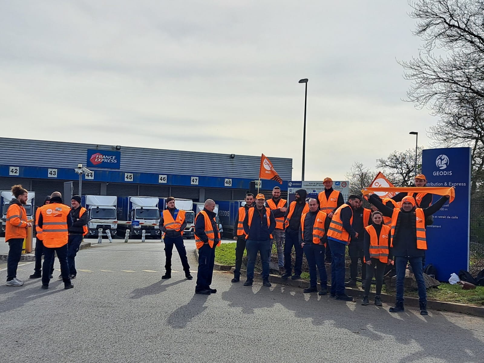 Mouvement de grève chez Geodis Calexpress Port de Gennevilliers du 18 février au 7 mars 2025