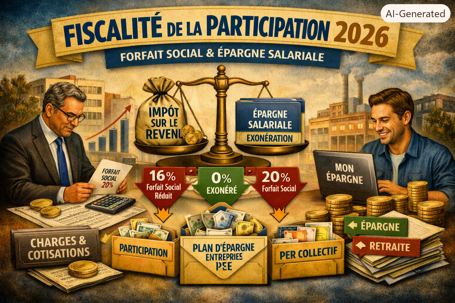 Participation des salariés – fiscalité et forfait social 2026 : ce qui change réellement